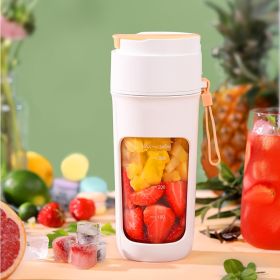 Portable Wireless Blender With The Straw; USB Travel Juice Cup Baby Food Mixing Juicer Machince With Updated 8 Blades With Powerful Motor 3000mAh