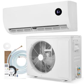 Mini Split Air Conditioner, 12,000 BTU AC / 12,500 BTU Heat, 230V 19 SEER2 High Efficiency Energy Saving