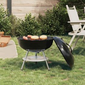 Charcoal Grill 14.37 x 14.37 x 15.75 in Black