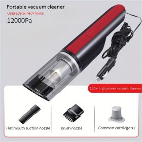 Wired Red Car vacuum cleaner car with strong suction handheld vacuum cleaner small mini rechargeable home vacuum cleaner