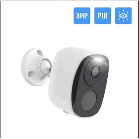 Wireless Smart Home IP Camera With 5200mAh Battery And PIR Motion Sensor (Option: White)